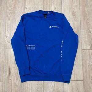 Sony PlayStation Blue Crewneck Sweater